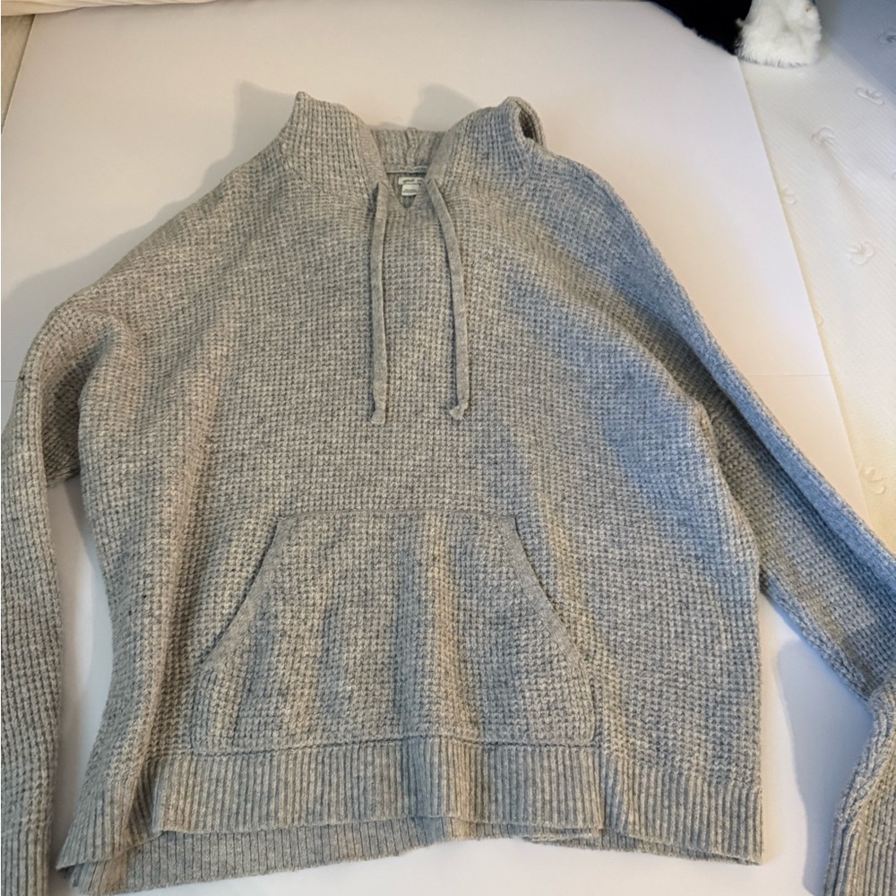 Aerie Light Gray Women's Cowl Neck Sweater